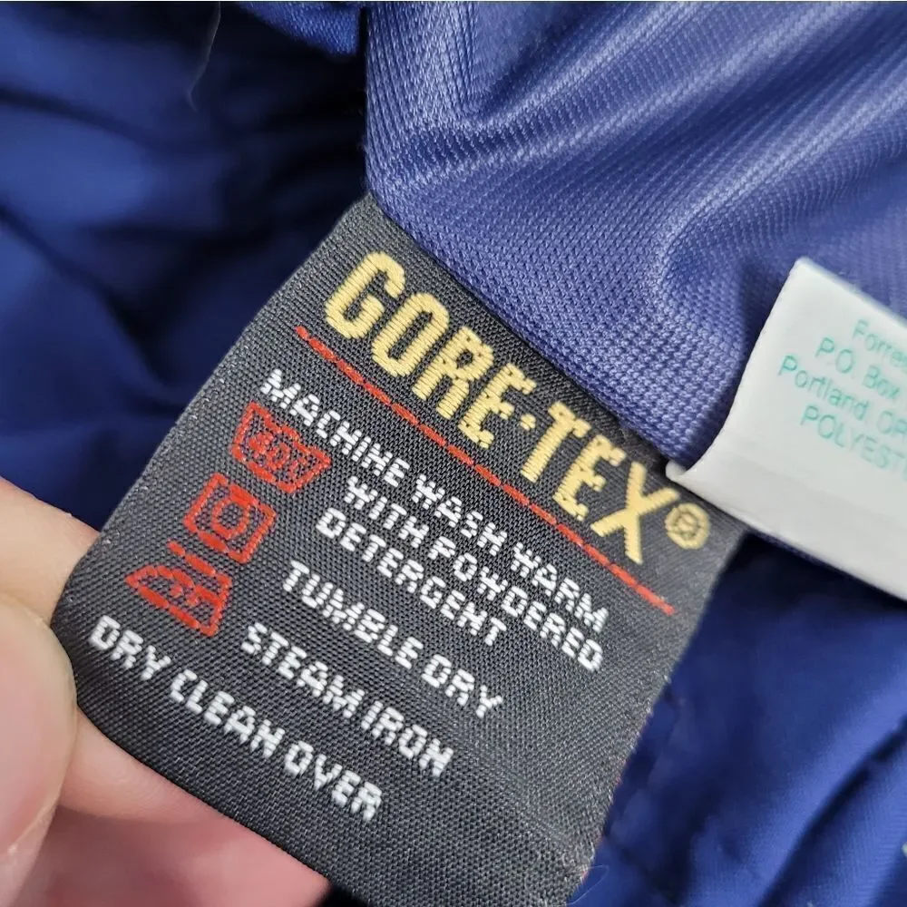 VINTAGE 80s blue gore-tex waterproof golf pants XL‎